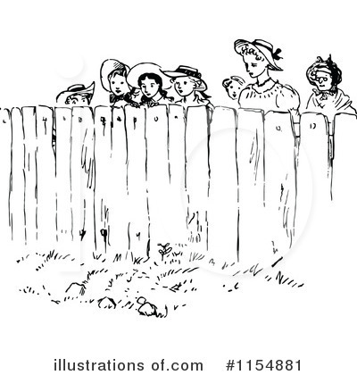 Royalty-Free (RF) Fence Clipart Illustration by Prawny Vintage - Stock Sample #1154881