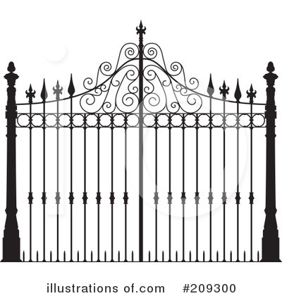 Royalty-Free (RF) Fence Clipart Illustration by Frisko - Stock Sample #209300