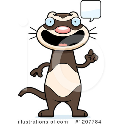 Ferret Clipart #1207784 by Cory Thoman