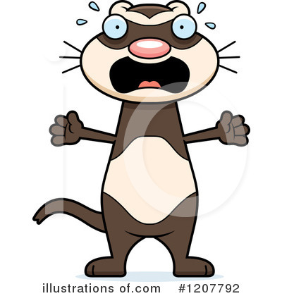 Ferret Clipart #1207792 by Cory Thoman