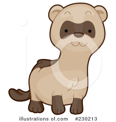 Royalty-Free (RF) Ferret Clipart Illustration by BNP Design Studio - Stock Sample #230213