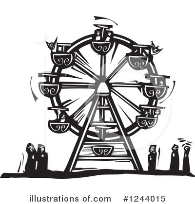 Royalty-Free (RF) Ferris Wheel Clipart Illustration by xunantunich - Stock Sample #1244015