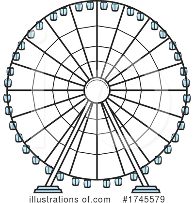 Royalty-Free (RF) Ferris Wheel Clipart Illustration by Vector Tradition SM - Stock Sample #1745579