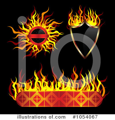 Flames Clipart #1054067 by vectorace