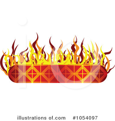 Royalty-Free (RF) Fiery Clipart Illustration by vectorace - Stock Sample #1054097