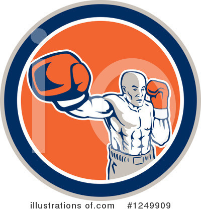 Royalty-Free (RF) Fighter Clipart Illustration by patrimonio - Stock Sample #1249909