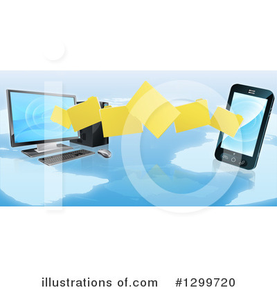 Desktop Computer Clipart #1299720 by AtStockIllustration