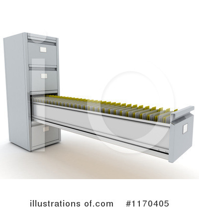 Royalty-Free (RF) Filing Cabinet Clipart Illustration by KJ Pargeter - Stock Sample #1170405