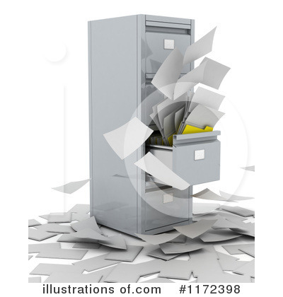 Royalty-Free (RF) Filing Cabinet Clipart Illustration by KJ Pargeter - Stock Sample #1172398