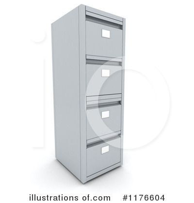 Royalty-Free (RF) Filing Cabinet Clipart Illustration by KJ Pargeter - Stock Sample #1176604