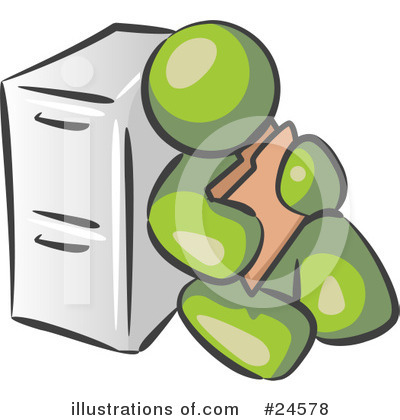 Filing Cabinet Clipart #24578 by Leo Blanchette