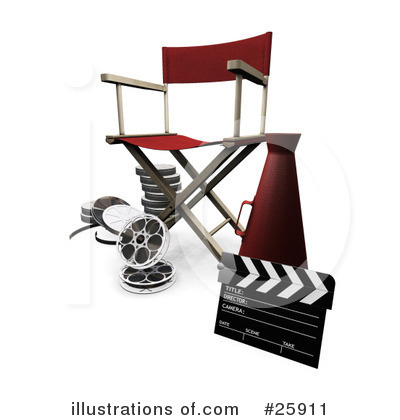 Royalty-Free (RF) Film Industry Clipart Illustration by KJ Pargeter - Stock Sample #25911