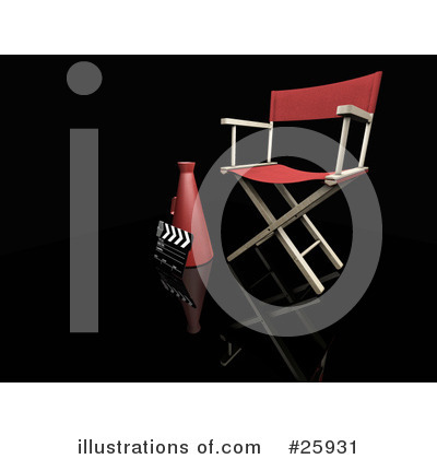 Directors Chair Clipart #25931 by KJ Pargeter