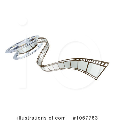 Royalty-Free (RF) Film Reel Clipart Illustration by AtStockIllustration - Stock Sample #1067763