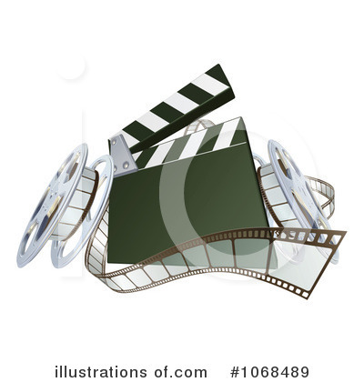 Royalty-Free (RF) Film Reel Clipart Illustration by AtStockIllustration - Stock Sample #1068489