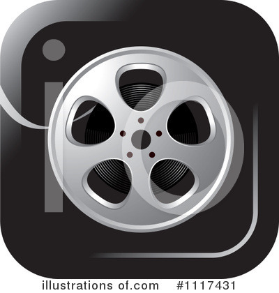 Royalty-Free (RF) Film Reel Clipart Illustration by Lal Perera - Stock Sample #1117431