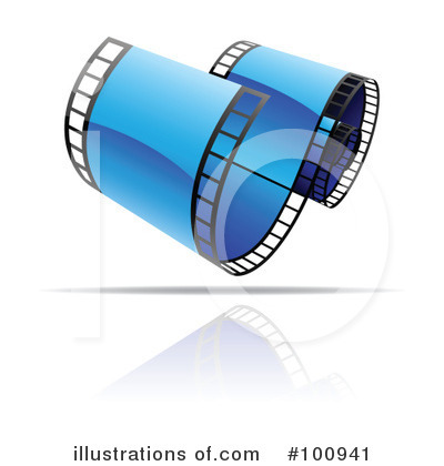 Royalty-Free (RF) Film Strip Clipart Illustration by cidepix - Stock Sample #100941