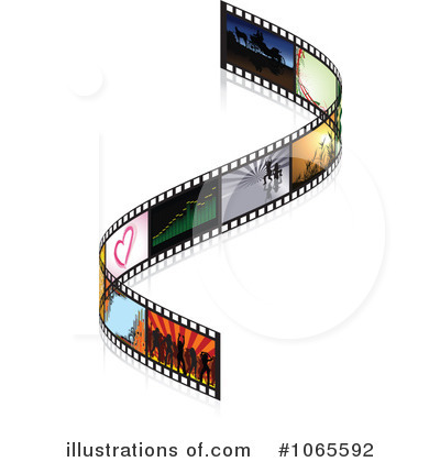 Royalty-Free (RF) Film Strip Clipart Illustration by dero - Stock Sample #1065592