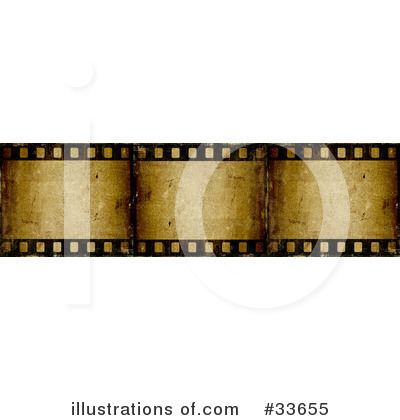 Royalty-Free (RF) Film Strip Clipart Illustration by KJ Pargeter - Stock Sample #33655