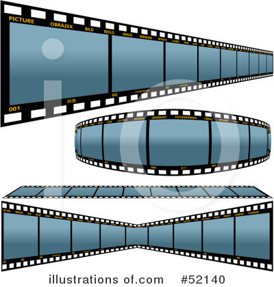 Royalty-Free (RF) Film Strip Clipart Illustration by dero - Stock Sample #52140