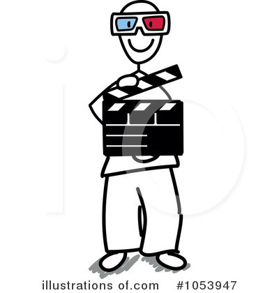 Royalty-Free (RF) Filming Clipart Illustration by Frog974 - Stock Sample #1053947