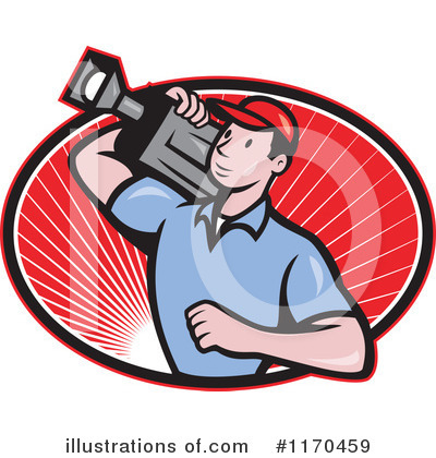 Royalty-Free (RF) Filming Clipart Illustration by patrimonio - Stock Sample #1170459