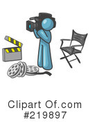 Filming Clipart #219897 by Leo Blanchette