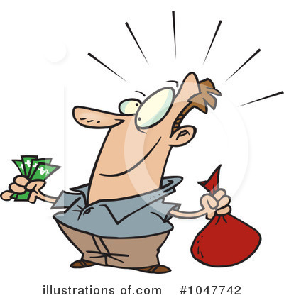 Finance Clipart #1047742 - Illustration by toonaday