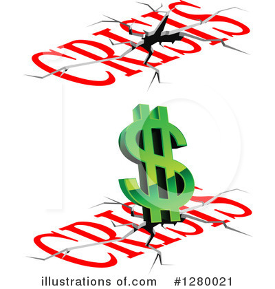 Financial Crisis Clipart #1280021 by Vector Tradition SM