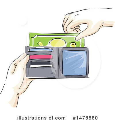 Wallet Clipart #1478860 by BNP Design Studio