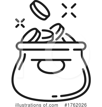 Pot Of Gold Clipart #1762026 by Vector Tradition SM