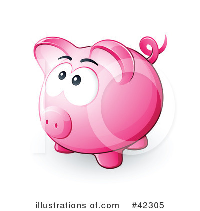 Piggy Bank Clipart #42305 by beboy