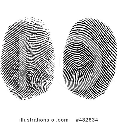 Royalty-Free (RF) Fingerprint Clipart Illustration by BestVector - Stock Sample #432634