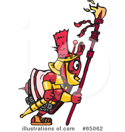 Royalty-Free (RF) Fire Ant Clipart Illustration by Dennis Holmes Designs - Stock Sample #65062