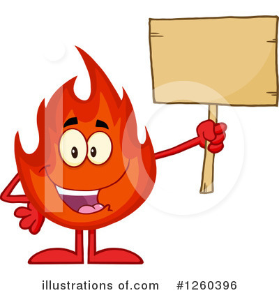 Fire Character Clipart #1260396 by Hit Toon