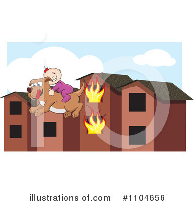 Royalty-Free (RF) Fire Clipart Illustration by David Rey - Stock Sample #1104656