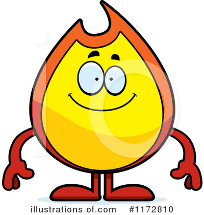 Flame Character Clipart #1172810 by Cory Thoman