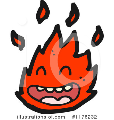 Flame Mascot Clipart #1176232 by lineartestpilot