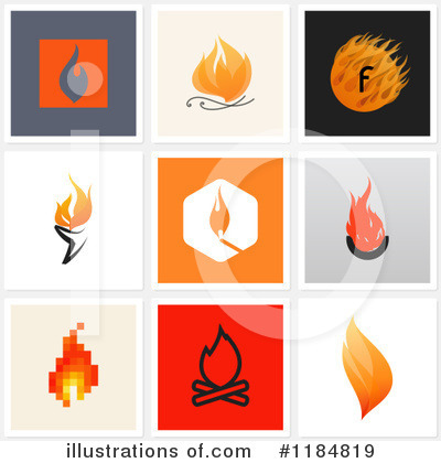 Royalty-Free (RF) Fire Clipart Illustration by elena - Stock Sample #1184819