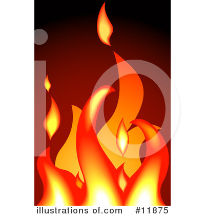 Flames Clipart #11875 by AtStockIllustration