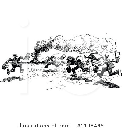 Royalty-Free (RF) Fire Clipart Illustration by Prawny Vintage - Stock Sample #1198465