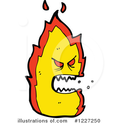 Royalty-Free (RF) Fire Clipart Illustration by lineartestpilot - Stock Sample #1227250