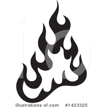 Flames Clipart #1423325 by Any Vector