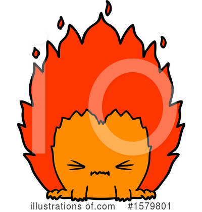 Royalty-Free (RF) Fire Clipart Illustration by lineartestpilot - Stock Sample #1579801