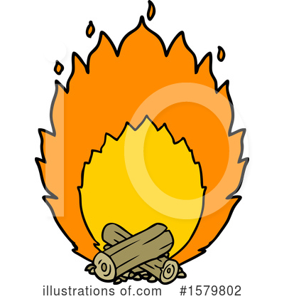 Royalty-Free (RF) Fire Clipart Illustration by lineartestpilot - Stock Sample #1579802