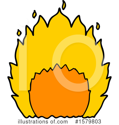 Royalty-Free (RF) Fire Clipart Illustration by lineartestpilot - Stock Sample #1579803