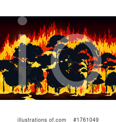 Wildfire Clipart #1761049 by Vector Tradition SM