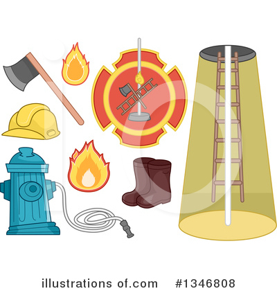 Royalty-Free (RF) Fire Department Clipart Illustration by BNP Design Studio - Stock Sample #1346808