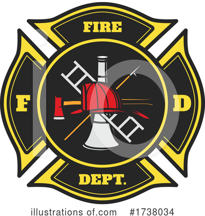 Fire Fighter Clipart #1738034 by Vector Tradition SM