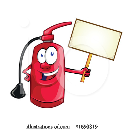Fire Extinguisher Clipart #1690819 by Domenico Condello